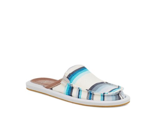 Claquette Sanuk You Got My Back Blanket Sustainable Slip-on Femme - Bleu PXGARE812